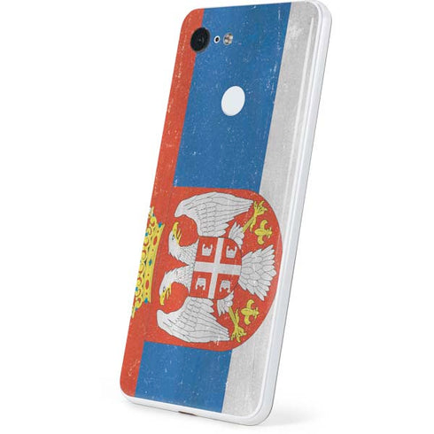Serbia Flag Distressed Google Pixel 3 Skin